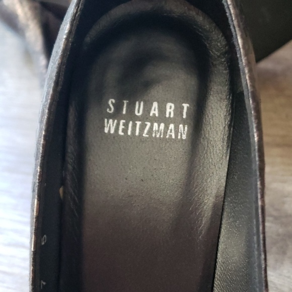 Stuart weitzman poco gunmetal heels - Picture 5 of 6